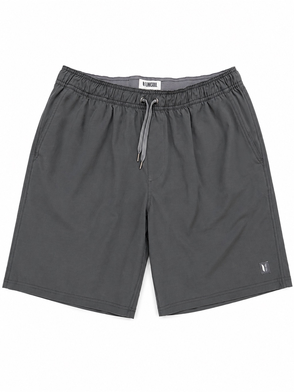 Linksoul Tempus Fugit XL Gray Lined Golf Shorts Drawstring Performance